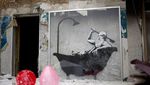 Mural Banksy Muncul Lagi di Ukraina
