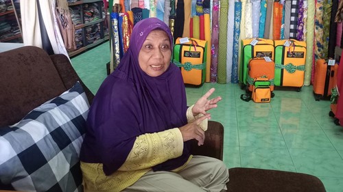 Rehana Husaini agen keberangkatan umroh di Kabupaten Karangasem, Bali, yang bekerjasama dengan EN, pelaku penipuan umroh.