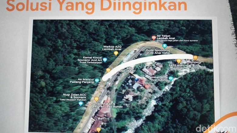 Rencana rekonstruksi kawasan Lembah Anai Rencana rekonstruksi kawasan Lembah Anai