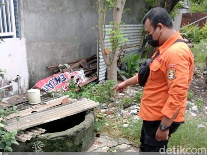 Sumur tempat balita tercebur hingga tewas di Wonosari Lor Surabaya