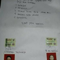 Surat perjanjian yang dibuat demi istri tercinta. Cuma ada larangannya aja nih tapi nggak ada sanksinya. Kira-kira kalau melanggar apa ya sanksinya? Foto: Twitter.com/askmenfess