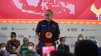 Mendag Zulhas saat menghadiri acara Pemberian NIB pelaku UMK Perseorangan di Graha Adora Rajabasa, Kabupaten Pesawaran, Lampung, pada hari ini Kamis (1/12).