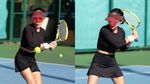 6 Potret Yuni Shara Main Tenis, Tubuh Ramping Bak ABG Bikin Salfok