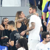 Zoe Cristofoli tampaknya datang ke pertandingan sang pacar bersama teman-teman dan keluarga.Foto: Getty Images