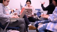 Orientasi maba ini ada di University of Northern Colorado, Greeley, Colorado, AS. Orientasi maba ini bertajuk University 101. (Foto: Denver Post via Getty Images/Hyoung Chang)
