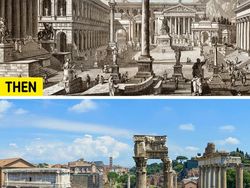 Foto Perbedaan Tempat Bersejarah Dulu dan Sekarang, Ada Borobudur!