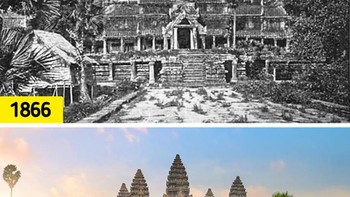Angkor Wat adalah kompleks candi di Kamboja yang dibangun pada abad ke-12 . Terjemahan Khmer dari nama kontemporer Angkor Wat, juga dikenal sebagai Nokor Wat, adalah Kota Kuil atau Kota Kuil. Terletak di Yaśodharapura/Angkor, ibu kota Kerajaan Khmer, yang sekarang adalah Siem Reap. Foto: Brightside