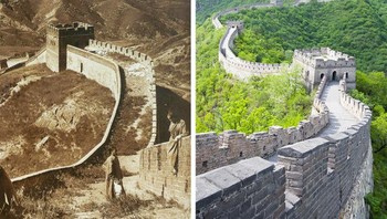 Tembok Besar China dibangun oleh banyak dinasti dan berfungsi sebagai perbatasan. Selain pertahanan, tujuan utama Tembok Besar termasuk kontrol perbatasan, membolehkan pajak atas barang-barang yang melintasi Jalur Sutra, mengatur atau mempromosikan perdagangan, dan mengelola imigrasi dan emigrasi. Foto: Brightside  