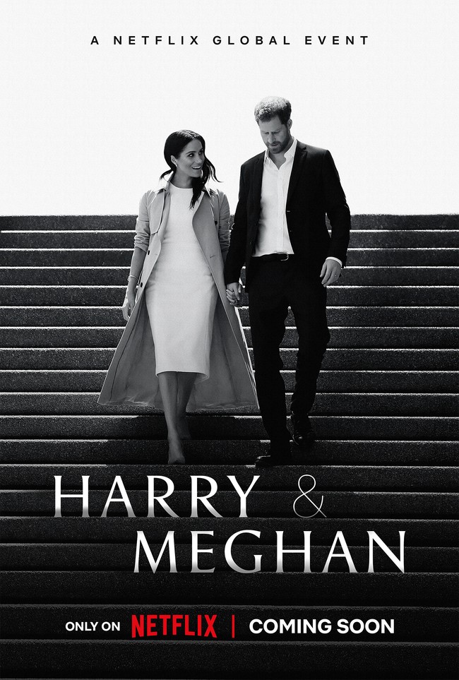 Pangeran Harry dan Meghan Markle terlibat proyek miliaran rupiah untuk serial dokumenter ‘Harry & Meghan’ yang tayang perdana pada Kamis (8/12/2022). Foto: Netflix via AP