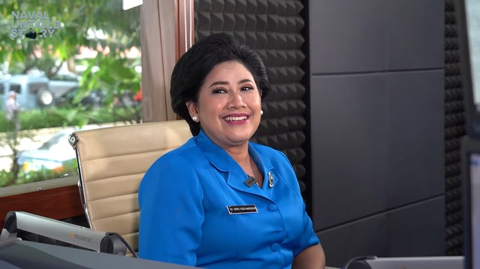 Istri Yudo bernama Veronica Yulis Prihayati (Dok Channel Youtube TNI AL)