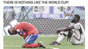 Kosta Rika dan Jerman tersingkir dari Piala Dunia 2022. Foto: Twitter