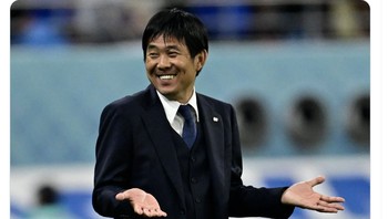 Walaupun possesion sangat kecil, Jepang mampu menang. Foto: Twitter