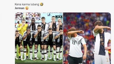 Meme Kocak Jerman Menang Tapi Nangis, Ditikung Spanyol hingga Kena Azab