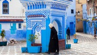 Chefchaouen didirikan pada tahun 1471 oleh Moulay Ali ibn Rashid al-Alami yang dipercaya sebagai salah satu keturunan nabi Muhammad. Awalnya tempat ini hanyalah sebuah benteng yang disebut dengan Kasbah, yang digunakan sebagai perlawanan terhadap invasi Portugis di Maroko bagian utara. (Fabrizio Crippa/Getty Images)