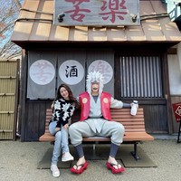 Wilona juga menyempatkan diri untuk mampir ke Desa Konoha. Desa Konoha sendiri merupakan tempat rekreasi bagi penggemar manga dan anime Naruto. Foto: Instagram/@natashawilona12