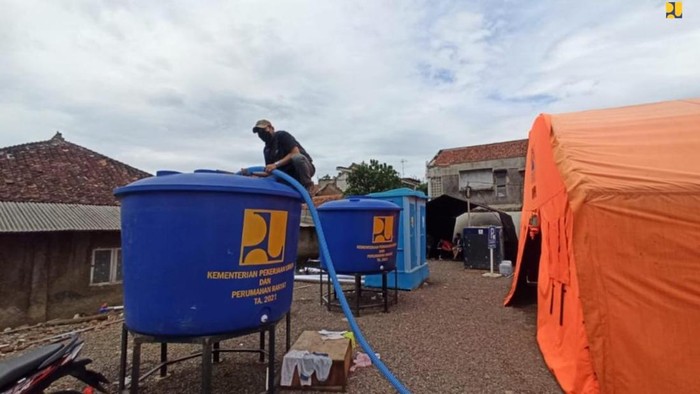Pemerintah Tambah 55 Penampungan Air Untuk Pengungsi Gempa Cianjur