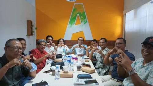 Tolak UMP/UMK 2023, Apindo Bali gelar rapat koordinasi antar DPK (Dewan Pimpinan Kabupaten/Kota) Apindo se-Bali di Jalan Menuh, Denpasar, Jumat (02/12/2022). Foto: Triwidiyanti
