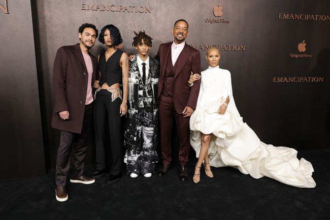 Anak-anak Will Smith pun tak kalah fashionable. Hadir Trey, Willow, dan Jaden. (Foto: WireImage/Amy Sussman)