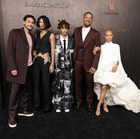 Anak-anak Will Smith pun tak kalah fashionable. Hadir Trey, Willow, dan Jaden. (Foto: WireImage/Amy Sussman)