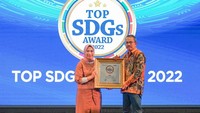 PT Semen Indonesia (Persero) Tbk (SIG) meraih penghargaan Top Sustainable Development Goals (SDGs) 2022 dalam ajang Top SDGs Award 2022, yang digelar oleh TRAS N CO Indonesia dan INFOBRAND.ID. Penghargaan diserahkan kepada SD Project Senior Specialist SIG, Slamet Mursidiarso di Hotel Sultan, Jakarta, pada Rabu (30/11). 
