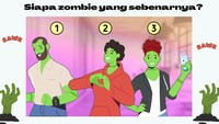 Soal terakhir nih, coba tebak siapa zombie sebenarnya? (Foto: detikhealth)