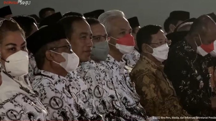 HUT PGRI di Jateng (YouTube Sekretariat Presiden)