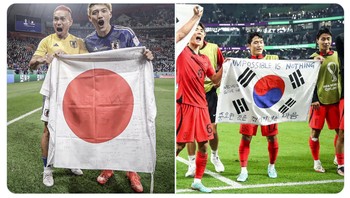 Impossible is nothing! Pesan kuat dari timnas Korea Selatan. Memang Pride of Asia. Asia menjadi trending topic Twitter dengan 163 ribu tweet. Foto: (Twitter)