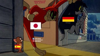 Jerman dan Spanyol sudah merasakan dikoyak Jepang. Foto: (Twitter)