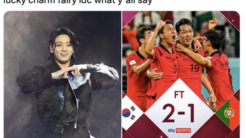 Jungkook mungkin membawa keberuntungan buat Korea. Foto: Twitter