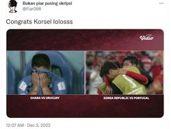 Meme Korsel dan Uruguay Banjir Air Mata di Piala Dunia