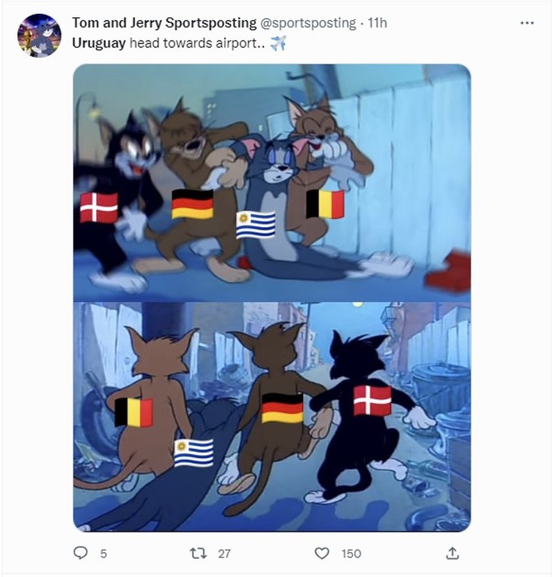 Meme Korsel dan Uruguay Banjir Air Mata