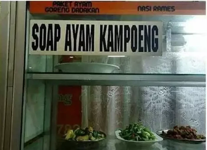 Menu makanan yang gak nyambung Menu makanan yang gak nyambung
