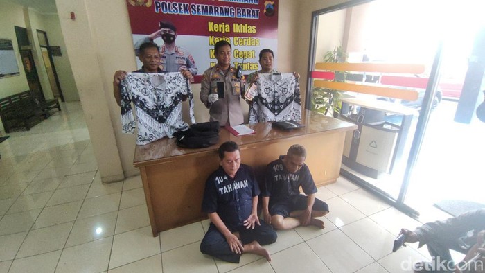 Pencopet diamankan polisi di Mapolsek Semarang Barat, Sabtu (3/12/2022).
