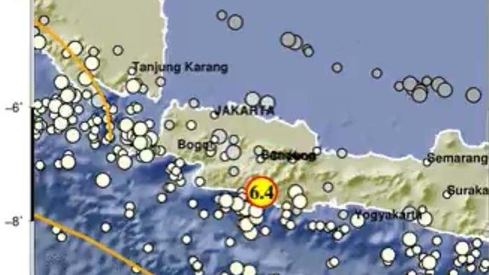 Pusat gempa M 6,4 Garut (BMKG)
