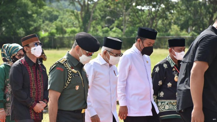 Wapres Maruf Amin saat membuka Muktamar Asadiyah ke-XV di Kabupaten Wajo.