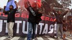 Aksi Aremania Tuntut Penuntasan Tragedi Kanjuruhan
