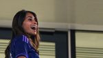 Gaya Seksi Istri Messi Nonton Argentina Vs Kroasia di Semifinal Piala Dunia 2022