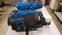 Dua manekin ini dinamai Helga dan Zohar, manekin torso atau bagian atas tubuh saja. Manekin ini didesain menyerupai tubuh perempuan, terbuat dari plastik dan diisi lebih dari 5.600 sensor untuk mengukur muatan radiasi saat memasuki orbit Bulan. Tinggi Helga-Zohar ini 95 cm, seberat 36 kg masing-masing, dan terbuat dari 38 lapisan plastik yang meniru kepadatan tulang, otot dan organ manusia, seperti yang dipakai di RS untuk mengukur dosis radiasi untuk terapi kanker. Perbedaan Helga dan Zohar adalah, Zohar akan memakai rompi perlindungan radiasi, AstroRoad, sementara Helga tidak. Foto: Manekin bernama Helga dan Zohar dalam pesawat antariksa Orion (Dokumentasi ESA)