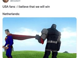 Belanda Sikat Amerika, Superman Tak Berdaya