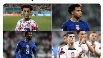 Masa depan timnas Amerika pun dinilai cerah dengan barisan pemain mudanya yang berbakat. Foto: Twitter