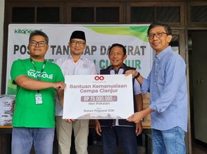 OJK-Industri Jasa Keuangan Salurkan Bantuan untuk Korban Gempa Cianjur