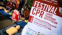 CPR Festival yang diselenggarakan PP PDEI ini bertujuan mengedukasi warga soal pentingnya pertolongan pertama jika bertemu orang yang mengalami henti jantung. 