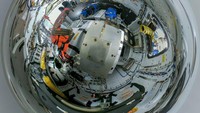 Penampakan para astronaut dalam pesawat antariksa Orion, sebelum peluncuran. Diambil dengan video interaktif 360. Foto: (NASA)