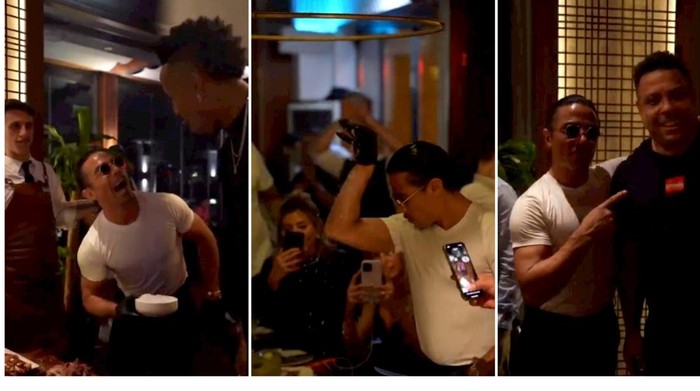 Salt Bae Sambut Timnas Brazil di Restorannya Saat Piala Dunia 2022