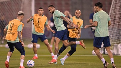 Potret Neymar Sudah Ikut Latihan Brasil Jelang Lawan Korea Selatan
