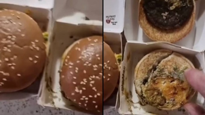 Bandingkan Burger Baru vs Burger 3 Bulan, Pria Ini Terkejut Lihat Tampilannya!