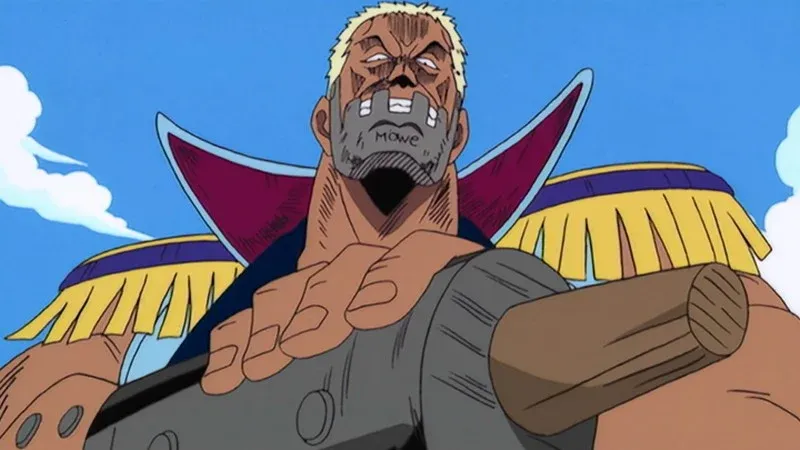 Captain Morgan di anime One Piece.