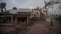 Abu vulkanik ini juga telah mengubur hampir seluruh rumah warga setempat dan fasilitas umum seperti musala.  