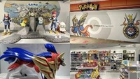 Ada juga area yang berisikan patung Pokemon. Di area satu ini, para penggemar bisa berfoto dengan karakter kesayangannya. Foto: site news