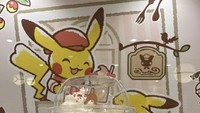 Minuman bertemakan Pokemon satu ini juga tak boleh dilewatkan. Berupa shake dengan warna biru keabuan, sesuai karakter Pokemon. Foto: site news